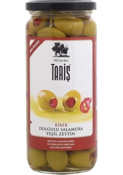 Tariş Biberli Yeşil Zeytin (180-200)