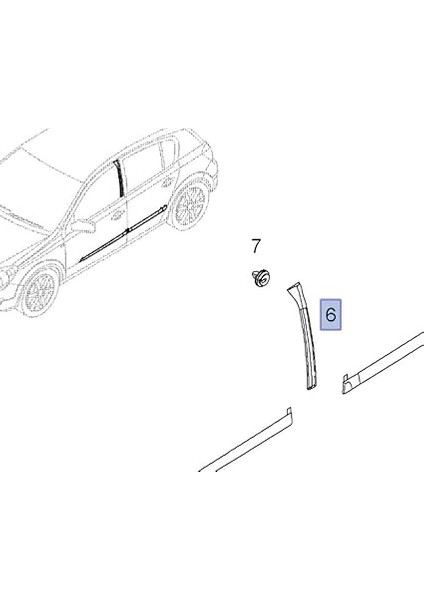 Astra H ile Uyumlu Orta Direk Fitil Sağ-Sol Takım Siyah fiyatları