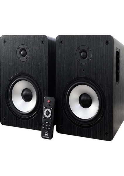 RM-500 Aktif Stüdyo Referans Monitörü 5 Inç Çift Bluetooth USB 180 Watt fırsatları