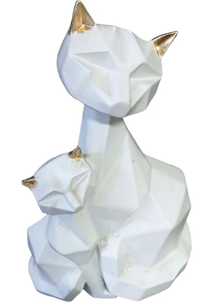 Kubik Kedi Biblo Beyaz