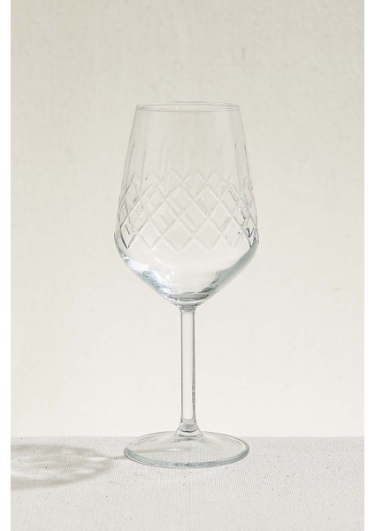 Dilim Kırmızı Şarap Kadehi 1 Adet