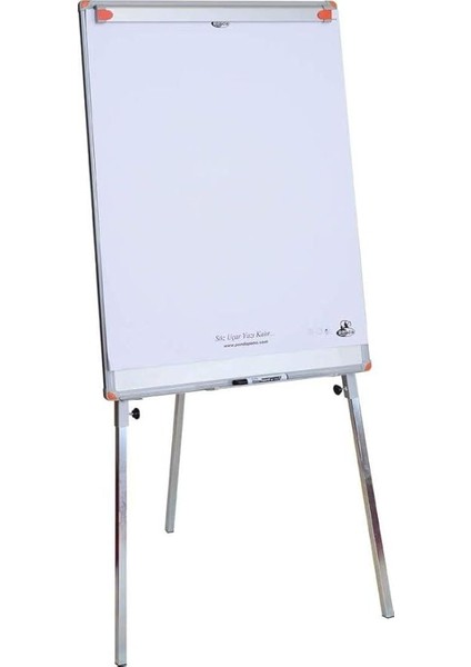Pan 234 Teleskopik Ayaklı Flip Chart Sistemli Yazı Tahtası, Beyaz