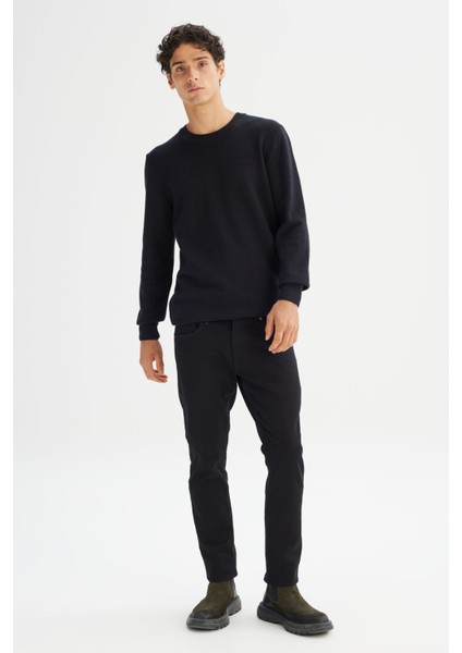 Luke Pamuklu Slim Fit Dar Kesim Cepli Esnek Jean Kot Denim Pantolon