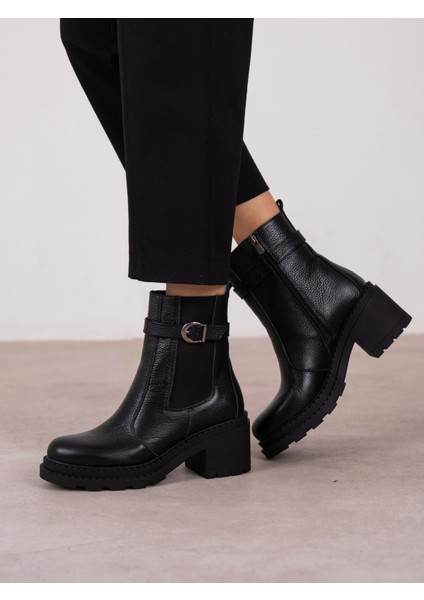 Lumi Siyah Hakiki Deri Kadın Bot