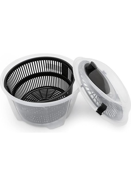 Salata Kurutucu, Sebze Yeşillik Marul Yıkama ve Kurutma Kabı Leğen Şeklinde Çevirmeli (Soluk Su Yeşili) indirimleri