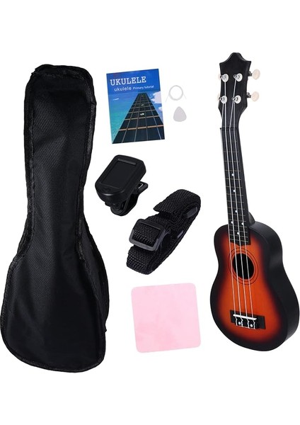 1 Set 12 Ukulele Elektrikli Ukulele Müzikal Aletleri Gitarlar Müzik Çocuklar Akustik Gitar Mini Gitar Ukuleleler Tuner Mandolin Gitarlar Aletleri Küçük Aletler Ihlamur