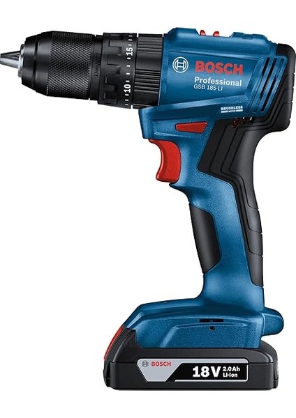 Professional Gsb 185-LI Akülü Darbeli Delme Vidalama Makinesi (1 x 2,0 Ah; Gal 18V-20; Case) fiyatları