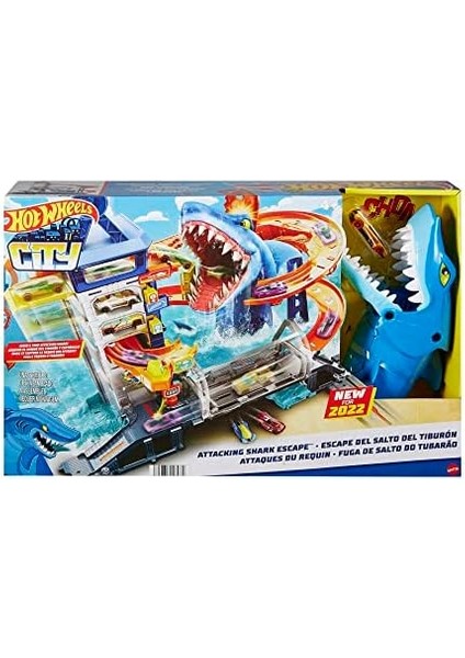 Köpek Balığından Kaçış™ Oyun Seti Hot ™ City Köpek Balığından Kaçış Oyun Seti, 4 Yaş ve Üzeri Çocuklar Için Oyuncak HDP06 modelleri