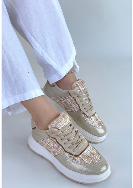 Hawer Bej Cilt Bağcıklı Spor Ayakkabı fiyatları