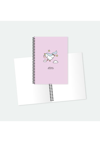 Unicorn Spiralli A5 Not Defteri