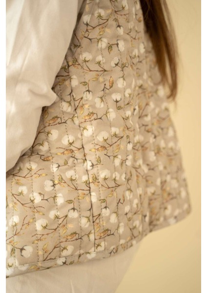 Pamuk Desenli Peluş Bebek Yeleği modelleri