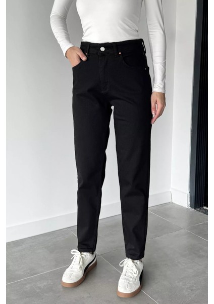 Kadın Yüksek Bel Likralı Jean Kot Pantolon P-00018905