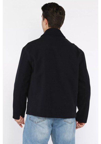 Düğmeli Cep Detaylı Erkek Kaşe Kaban P-00018810 fırsatları