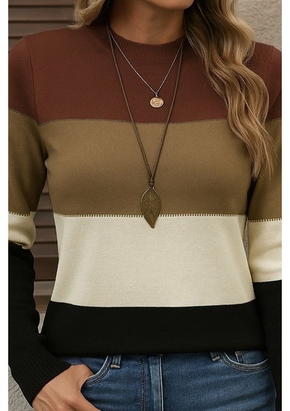 Kadın Uzun Kollu Yarı Balıkçı Yaka Triko Kazak fiyatları