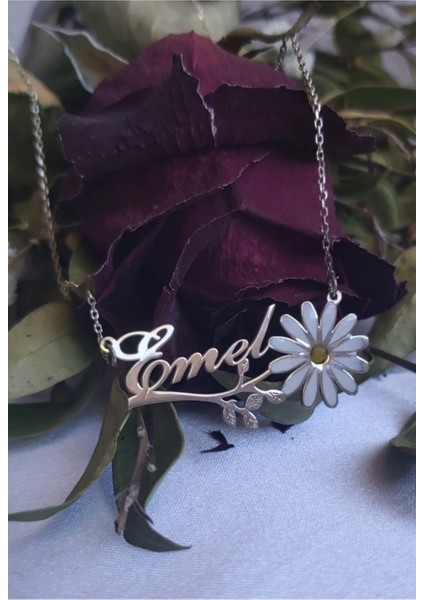 925 Ayar Gümüş 24 Ayar Altın Kaplama Kolye