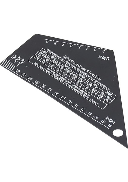 Gitar Teli Eylem Ölçer Cetvel Aracı, Paslanmaz Çelik Elektro Gitar Bas Parçaları Aksesuarları, Gitar Dize Eylem Ölçer Cetvel Aracı
