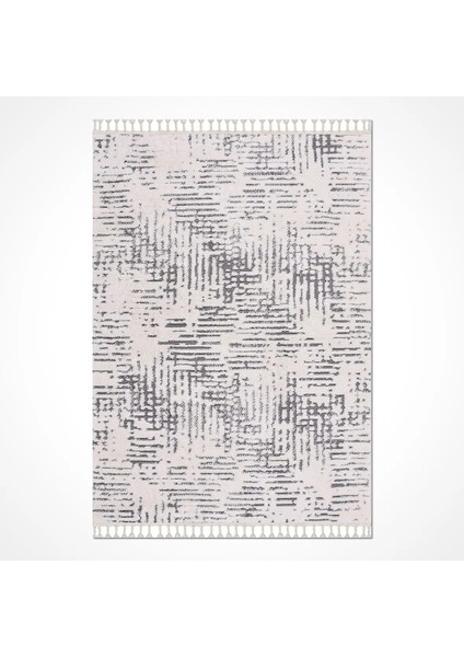 Binefar Modern Beyaz Gri Polyester Pamuk Tabanlı Makine Halısı fiyatları
