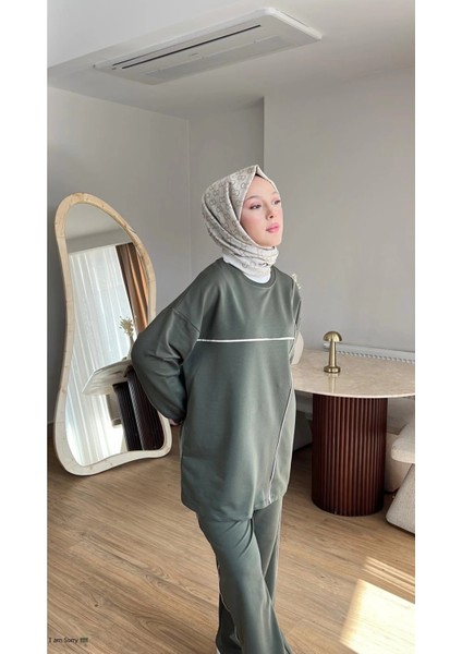 Olivia Kadın Mevsimlik Penye Alt Üst Spor ve Rahat Tesettür Ikili Takım modelleri