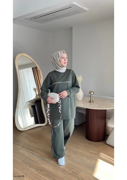 Olivia Kadın Mevsimlik Penye Alt Üst Spor ve Rahat Tesettür Ikili Takım fırsatları