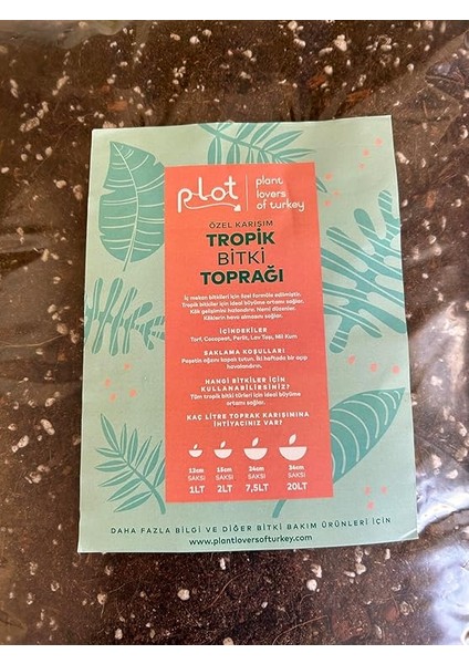 Özel Karışım Iç Mekan Bitki Toprağı/tropik Bitki - Çiçek Toprağı / 5-10-15-25 Litre (5 Litre) indirimleri
