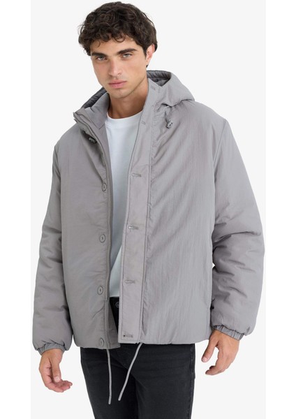 Su İtici Regular Fit Kapüşonlu Fermuarlı İç Cepli Mont E9223AX25AU modelleri