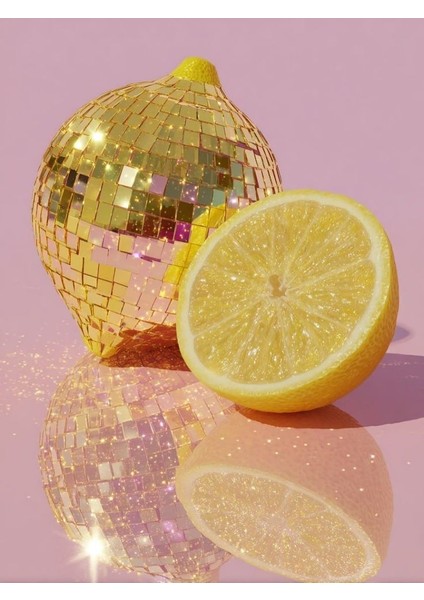 Diskocu Limon 1 Ev Duvar Salon Güzellik Salonu Ofis Dükkan Dekarasyon Kanvas Tablo fiyatları