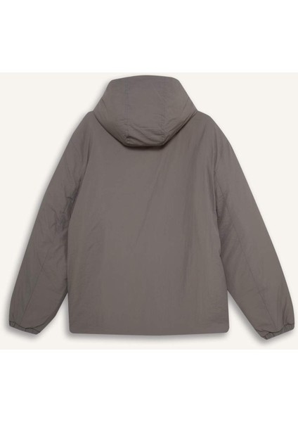 Su İtici Regular Fit Kapüşonlu Fermuarlı İç Cepli Mont E9223AX25AU