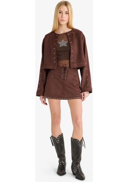 Crop Süet Ceket G2625AX25AU fiyatları