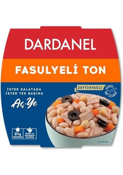 Dardanel Aç Ye Fasulyeli Ton Balığı 160 gr