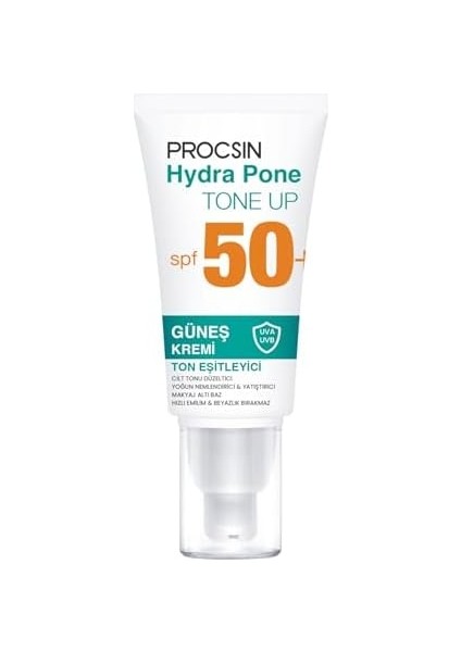Procsın Hydra Block Pone Ton Equilizer Güneş Kremi, Spf 50+ Güneş Koruması, Cilt Tonu Eşitleyici & Nemlendirici, Leke Karşıtı & Aydınlatıcı, 50 ml