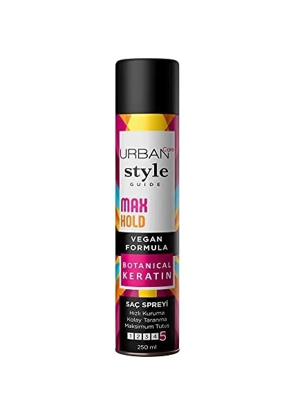 Urban Care Style Guide Max Hold Sabitleyici Maksimum Tutuşlu Saç Spreyi 250 Ml- Vegan modelleri