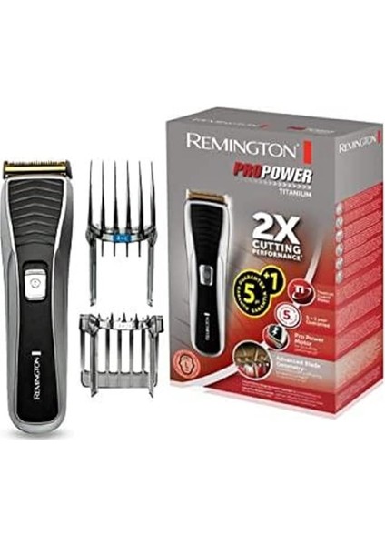 HC7130 Saç Kesme Makinesi (Led Şarj Kontrol Göstergesi, Titanyum Kaplamalı Bıçaklar, 17 Uzunluk Ayarı + 2 Tarak Eklentisi, Elektrikli/pille Çalışır) Saç/sakal Kesme Makinesi, Propower Titanium