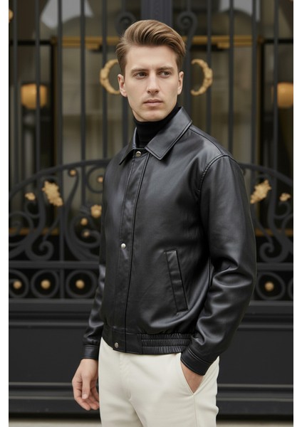 Oversize Erkek Deri Ceket modelleri