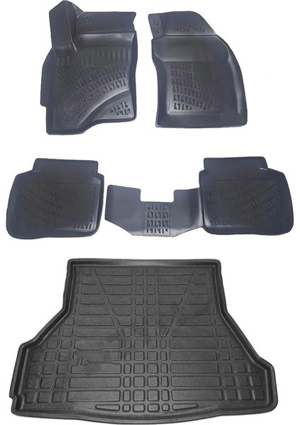 Ford Mondeo Sedan 2001-2007 3D Havuzlu Paspas ve Bagaj Havuzu