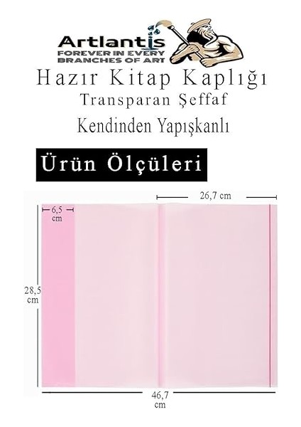 Hazır Kitap Kaplığı Şeffaf Buzlu Beyaz 10 Adet 1 Paket Cırtlı Ayarlanabilir Kendinde Yapışkanlı Kaplık Okul Sınıf modelleri