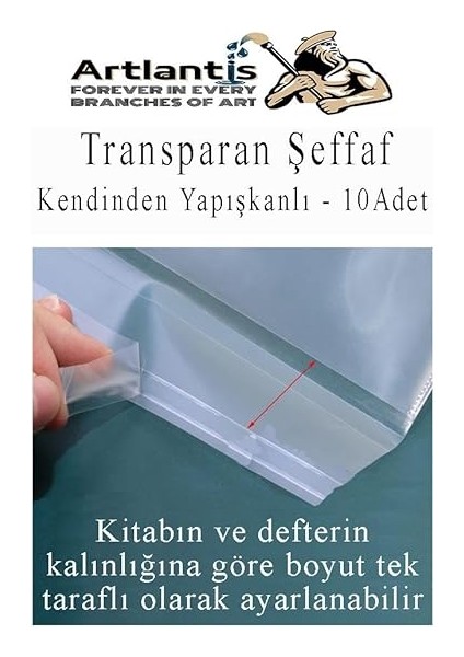 Hazır Kitap Kaplığı Şeffaf Buzlu Beyaz 10 Adet 1 Paket Cırtlı Ayarlanabilir Kendinde Yapışkanlı Kaplık Okul Sınıf fırsatları