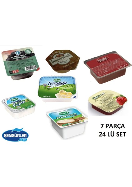 Kahvaltılık Piknik Set 7 Çeşit (24 Lü Set)