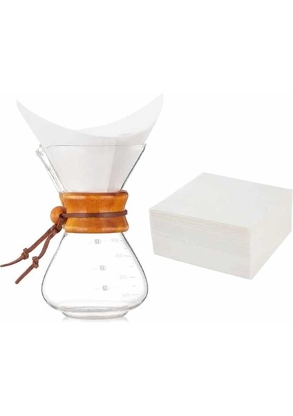 Kahve Filtresi - Kağıt Cam Kahve Demleme Beyaz (Chx-15)