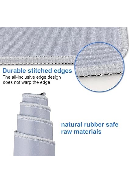 Oyun Mouse Pedi, Büyük Mouse Pad, Boyut 70 x 30 Cm, Kalınlık 3 Mm, Bilgisayar Fare Altlığı, Kaymaz ve Su Geçirmez, Dikişli Kenarlı, Oyun/ofis/ev Için, 70 x 30 Cm, Gri indirimleri