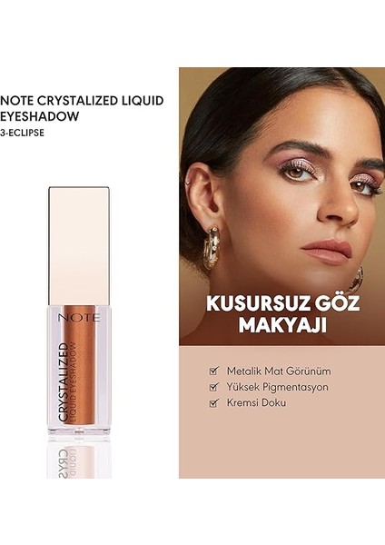Crystalized Liquid Eyeshadow Likit Metalik Göz Farı, 03 Eclipse fiyatları