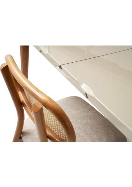 Duru Paris Mdf Lak Panel Açılır Yemek Masa Takımı 90X160 indirimleri