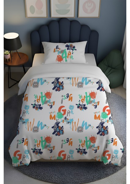 %100 Pamuk Tek Kişilik Nevresim Takımı