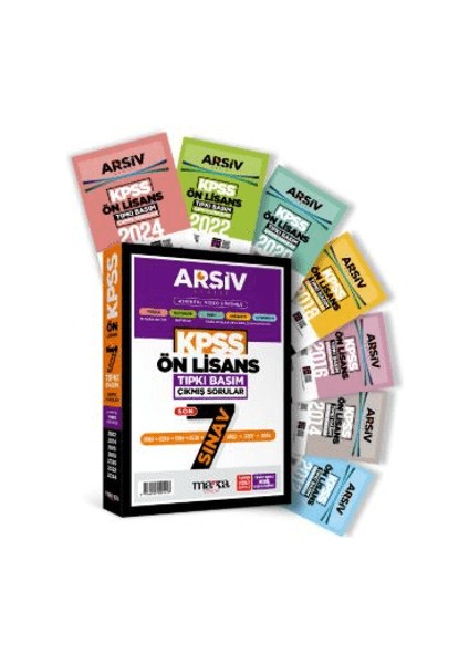 Kpss Önlisans Son 7 Yıl Arşiv Serisi Tıpkı Basım Fasikül Fasikül Çıkmış Sorular