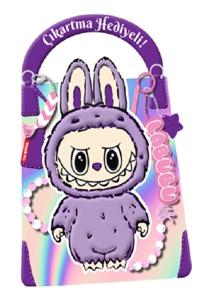 Mor Labubu – Çıkartma Hediyeli Boyama Kitabı