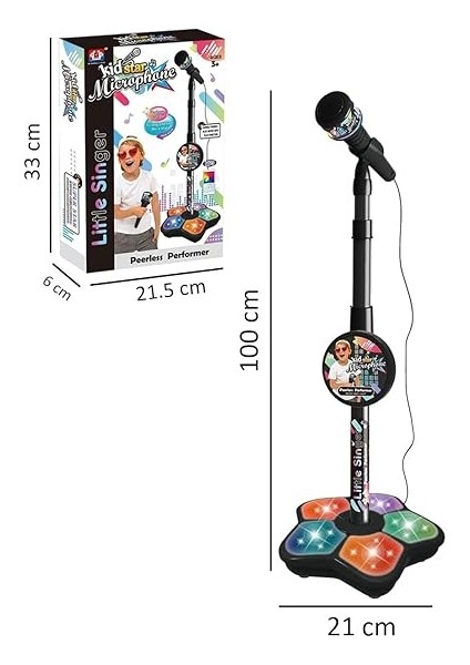 RG-12BK Çocuklar Için Mikrofon Eğitici Oyuncak Siyah fiyatları