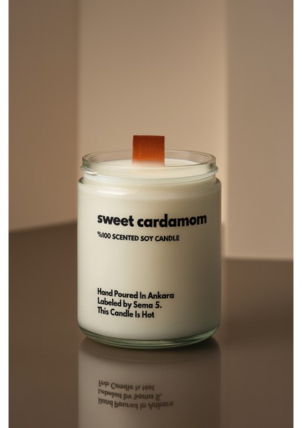 : Sweet Cardamom : Cam Kavanozda Kokulu %100 Soya Mum (Kakule, Bergamot, Sardunya, Tonka) modelleri