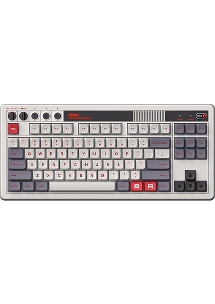 Retro Mekanik Klavye, Bluetooth/2.4g/usb-C Sıcak Değiştirilebilir Oyun Klavyesi, 87 Tuşlu, Windows ve Android Için Çift Süper Programlanabilir Düğmeler - N Edition - Qwerty Ingilizce K fiyatları