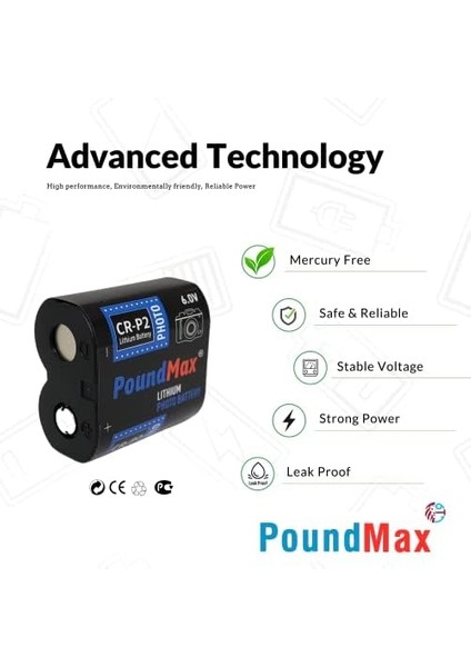 Crp2 6V Lityum Pil Fotoğraf Makinesi Için (CR223,DL223) modelleri