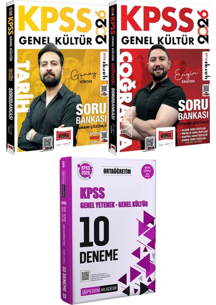 2026 Kpss Tarih Coğrafya Tamamı Çözümlü Soru Bankası - 2026 Kpss Ortaöğretim Çözümlü 10 Deneme