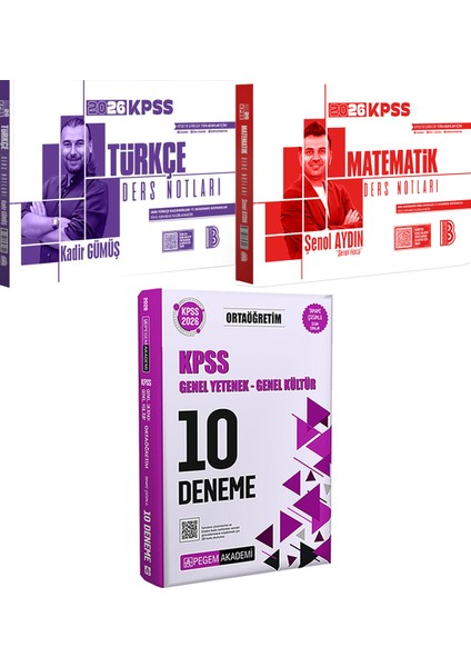 2026 Kpss Türkçe Matematik Ders Notları - 2026 Kpss Ortaöğretim Çözümlü 10 Deneme